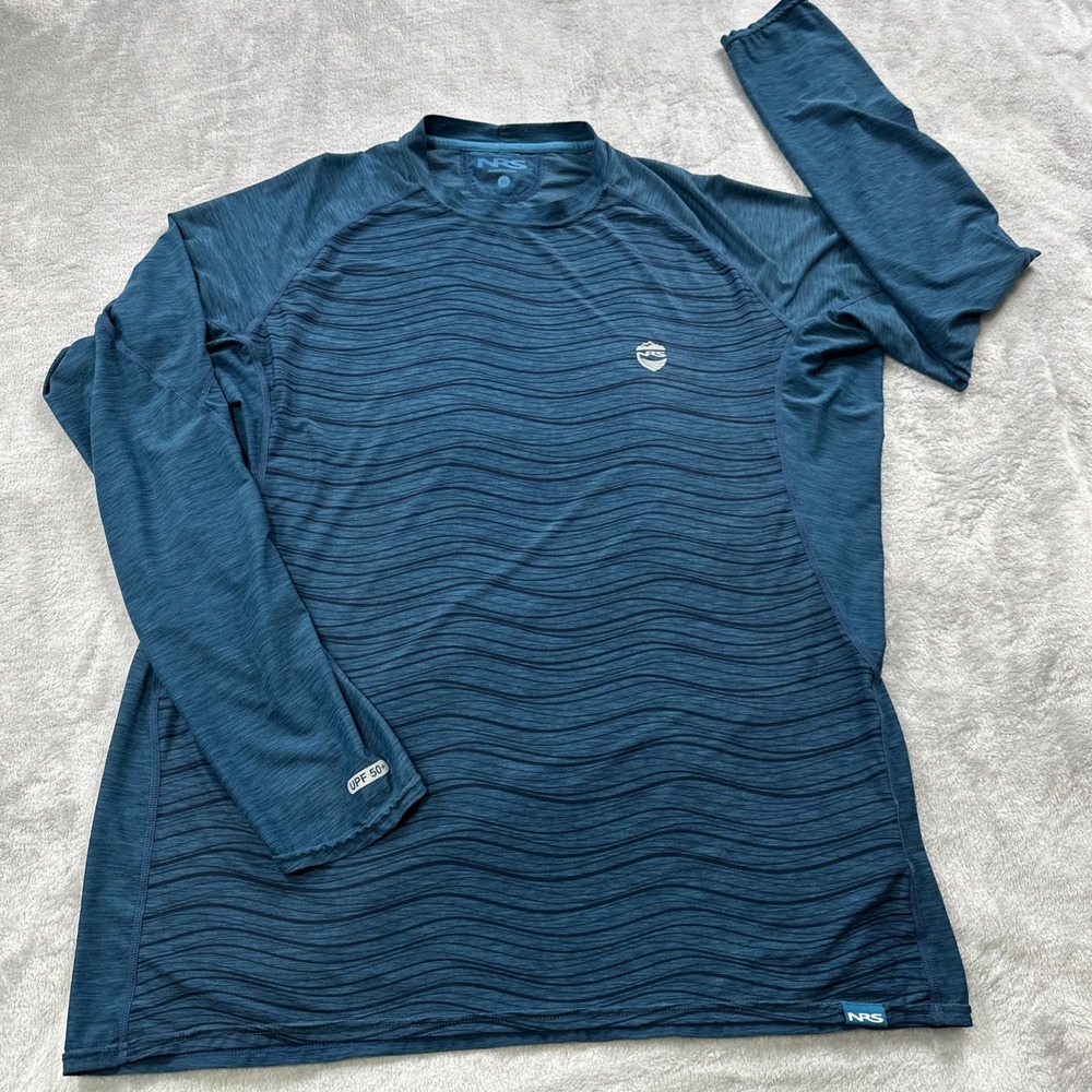 NRS Shirt Mens XL 50+ UPF Athletic Pullover Performance Stretch Outdoor‎ Hiking